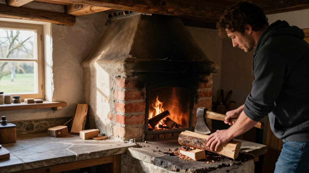 cottage wood stoves with bake oven compartment