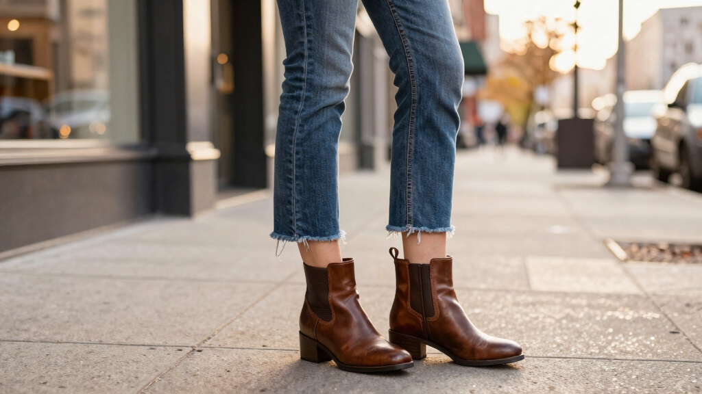 best shoes for cropped flared jeans