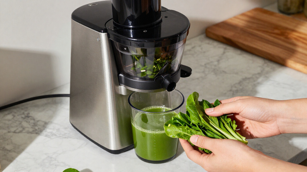 twin gear juicer for leafy greens