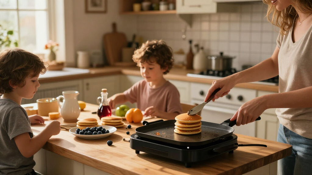 electric griddles for family breakfasts