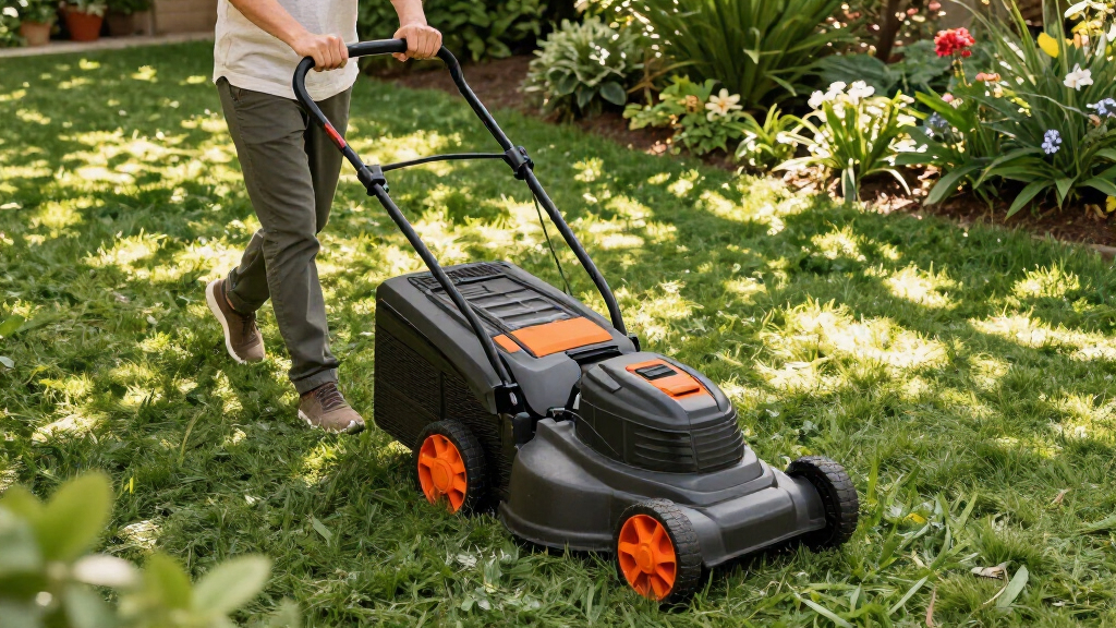 battery powered lawn mower
