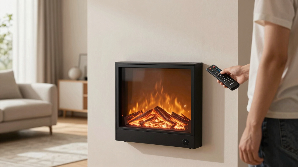 electric fireplaces with remote control