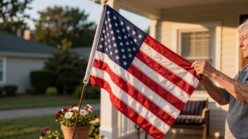 senior-friendly patriotic outdoor decor