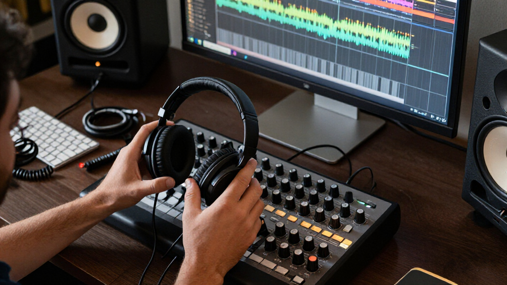 studio monitor headphones for music production
