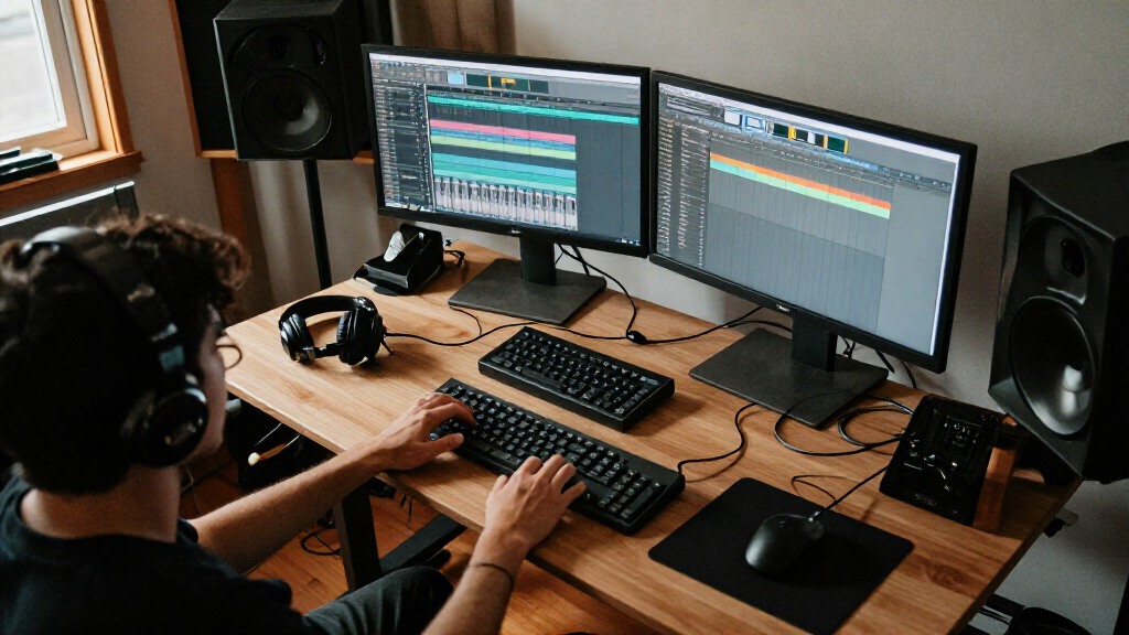 heavy duty standing desk for dual monitors