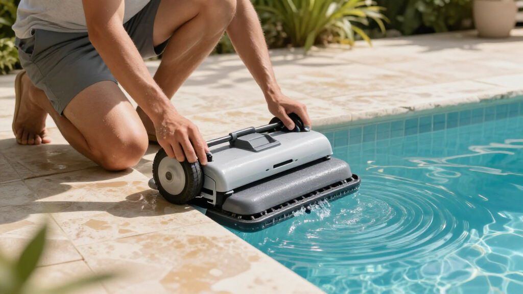 automatic pool cleaner wheels and tracks