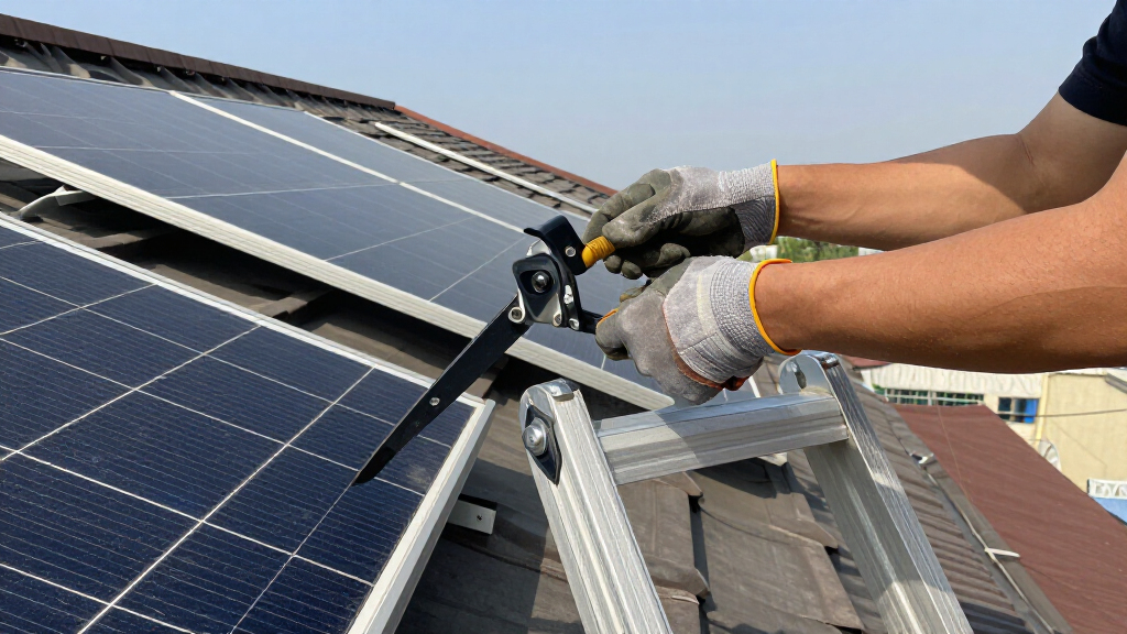 best ladder stabilizer for solar and roof maintenance