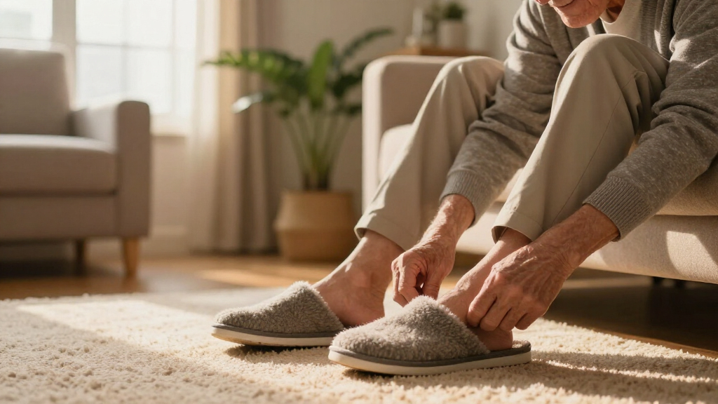 slippers for elderly man