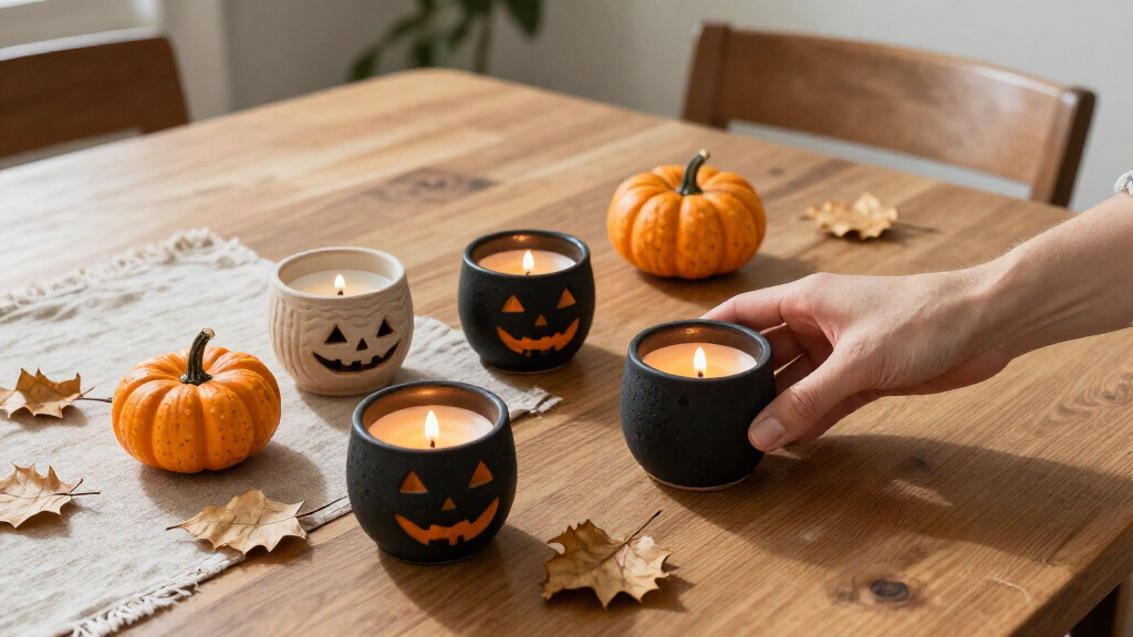 Halloween candle holders