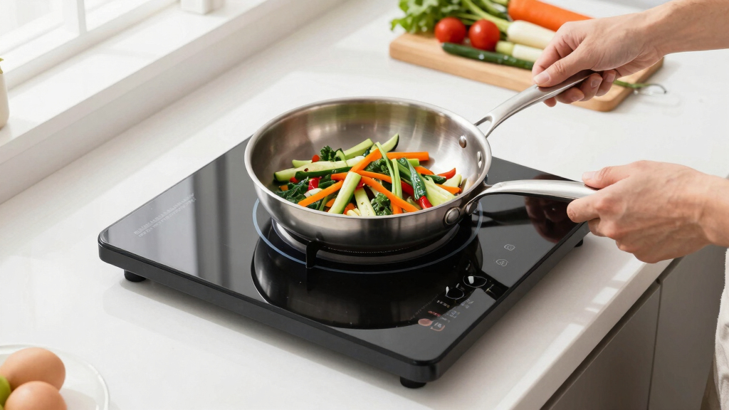 portable induction cooktops for raw lightly cooked meals