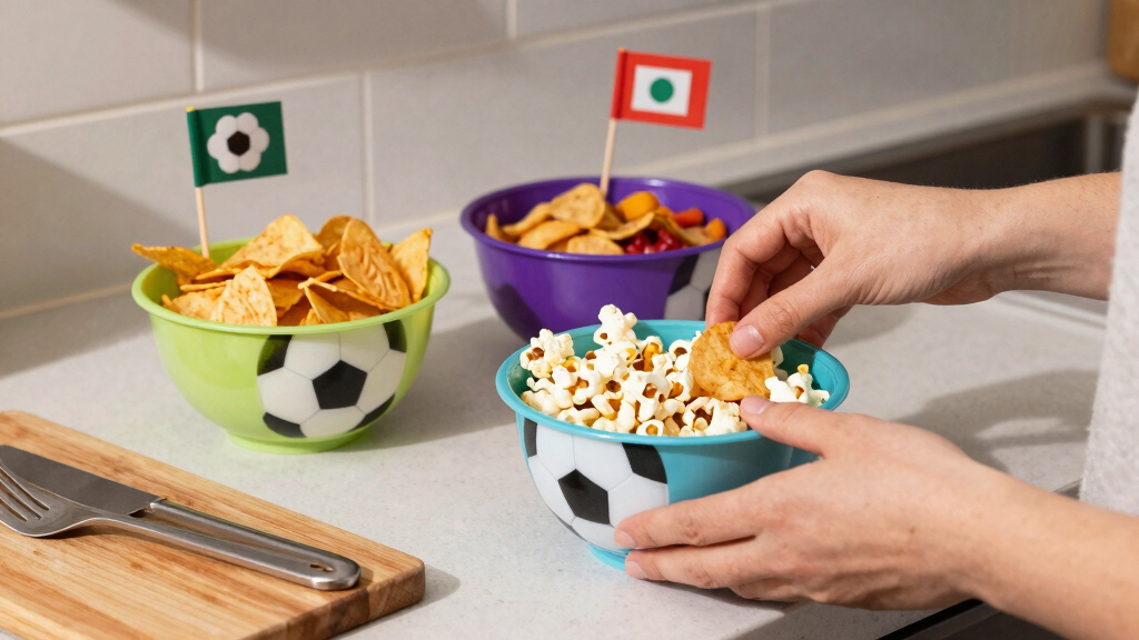 world cup themed snack bowls