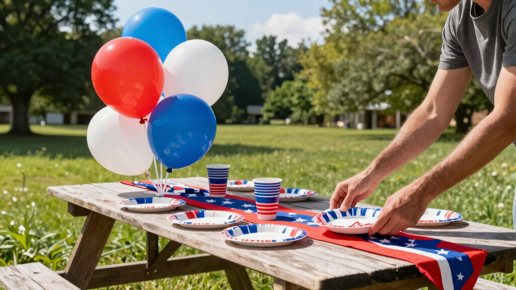 patriotic outdoor party supplies