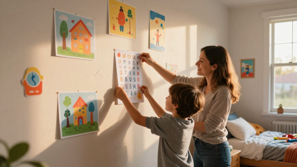 school-themed wall art