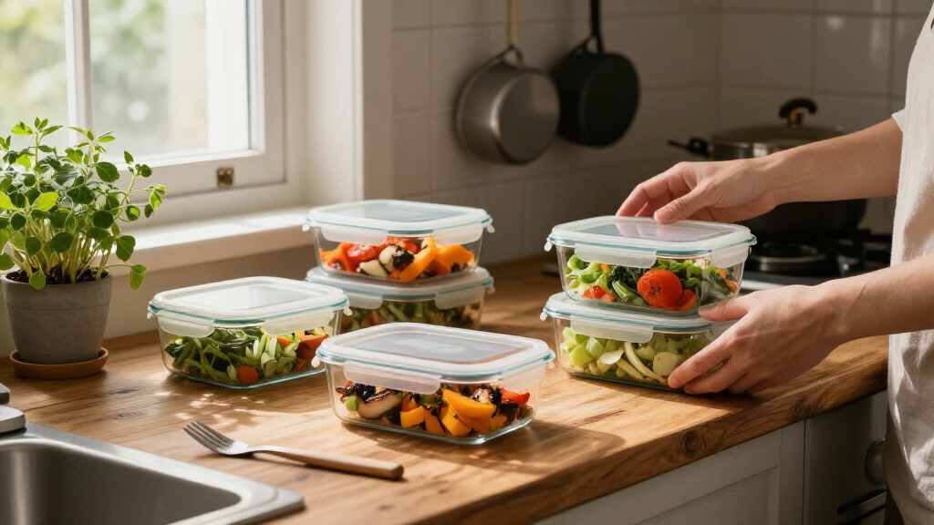 meal prep containers glass