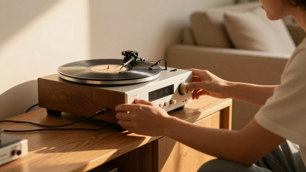 integrated amplifier for turntable system