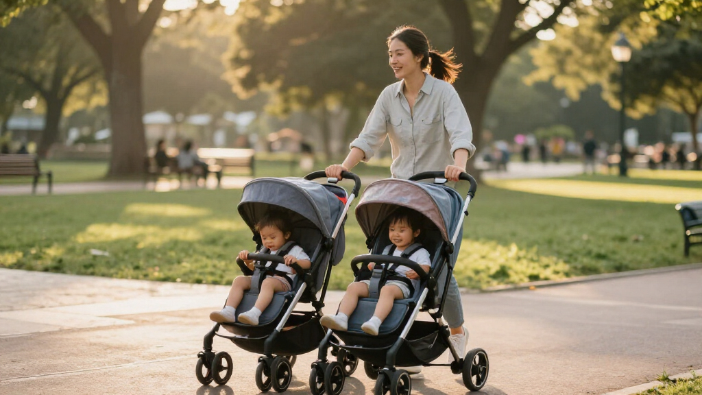 double strollers sidebyside