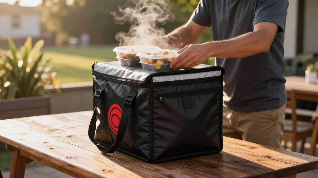 heated food delivery bag catering size premium