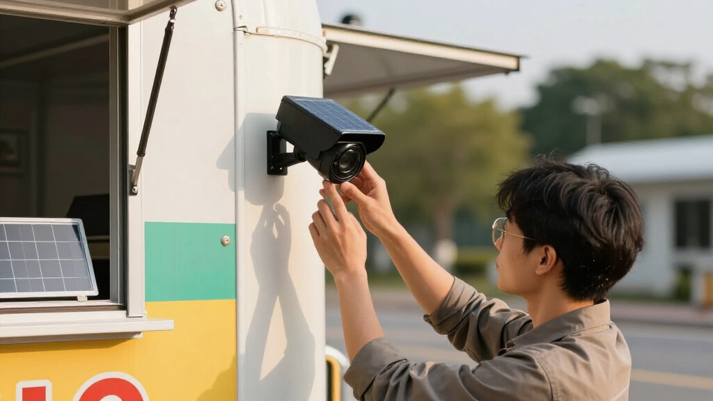 best solar security camera for outdoor vending trailer