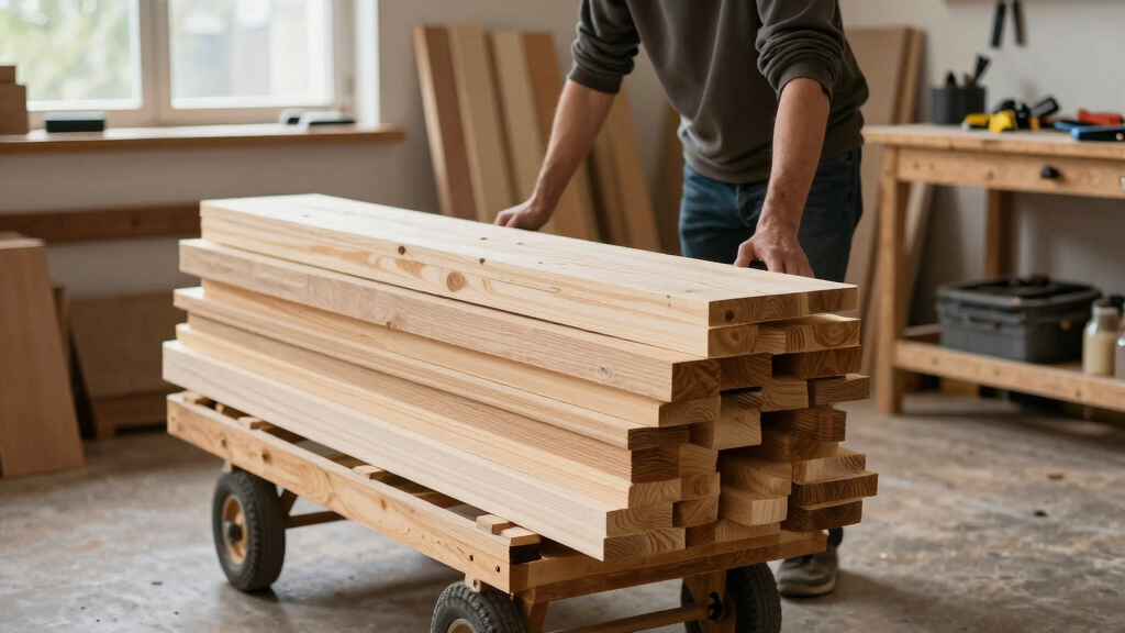best rolling lumber cart