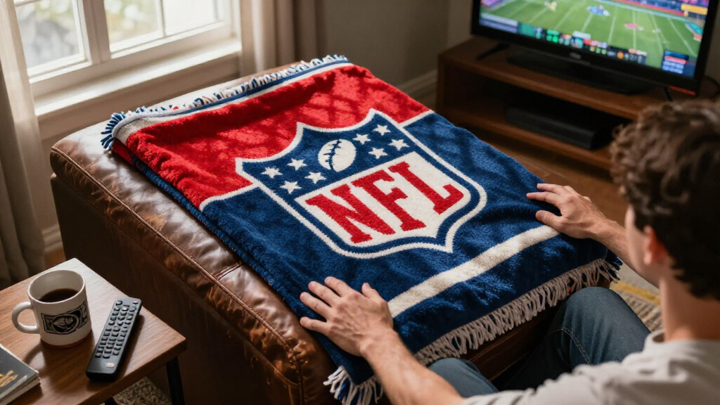 nfl team logo throw blankets