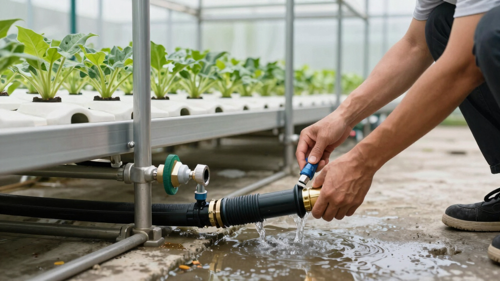 best drain management setup for indoor farms