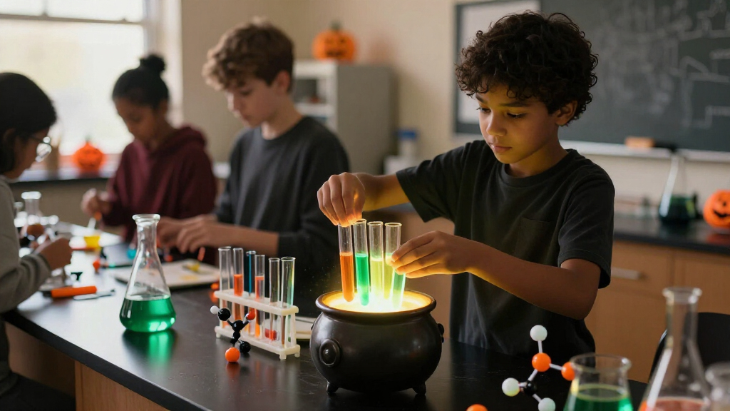 chemistry Halloween party decorations