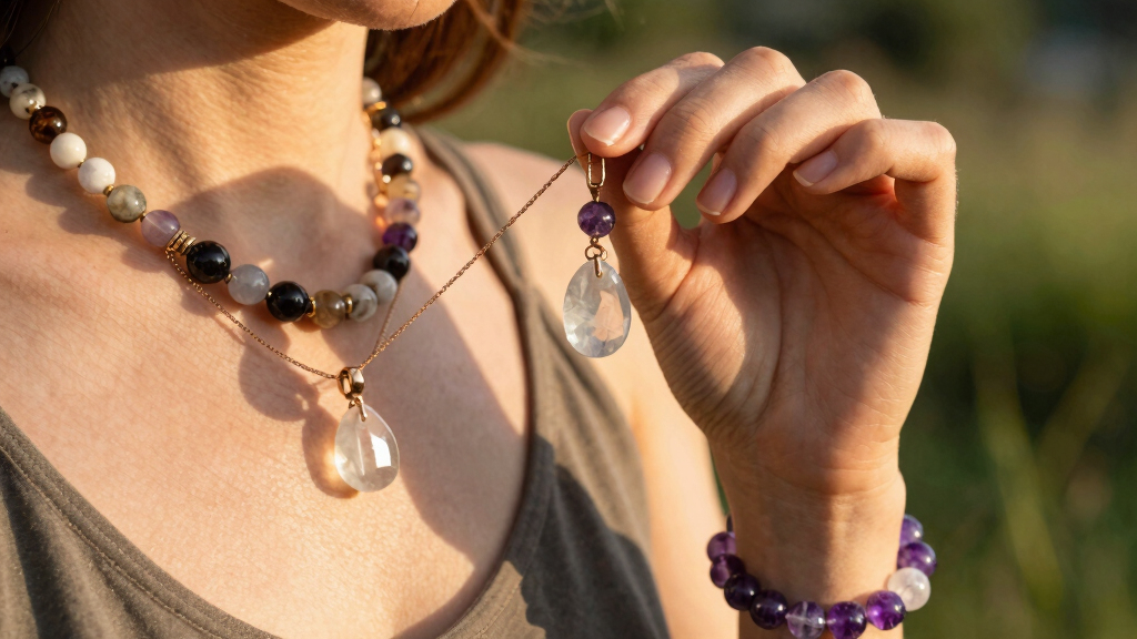 crystal healing jewelry