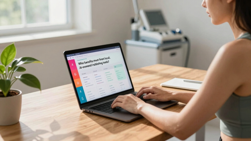 Who benefits most from local, AI-powered publishing tools?