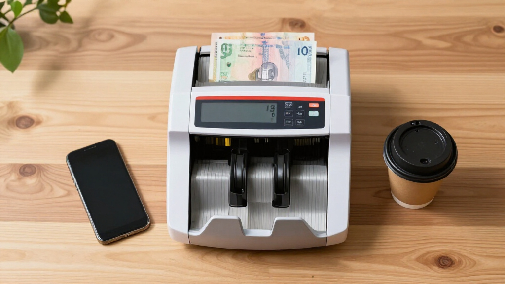 Money counting machine for vending route