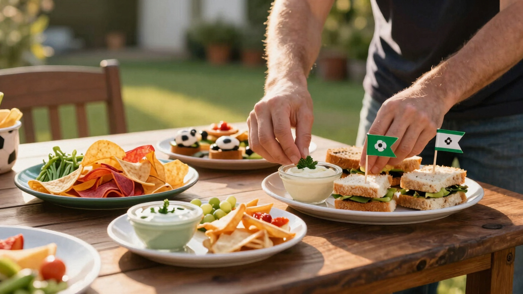 world cup themed snack platters