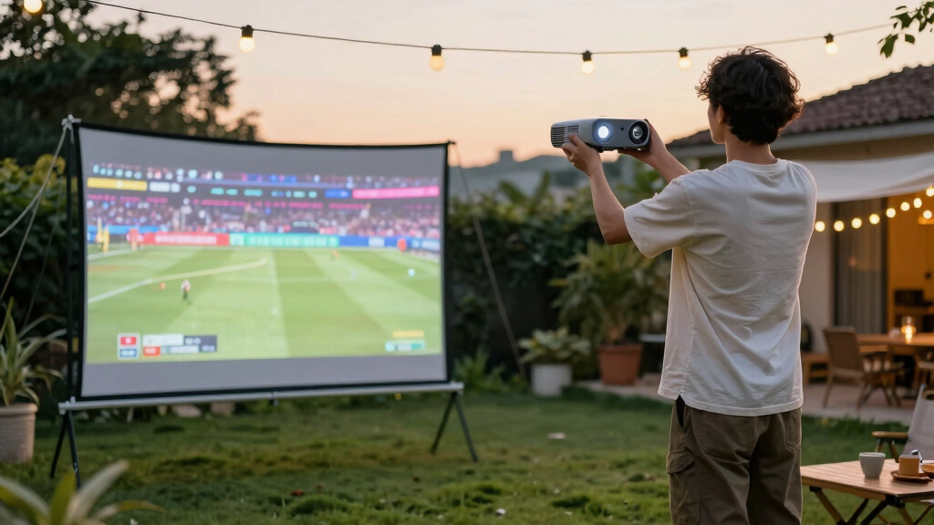 best remote control projector screen for watch parties