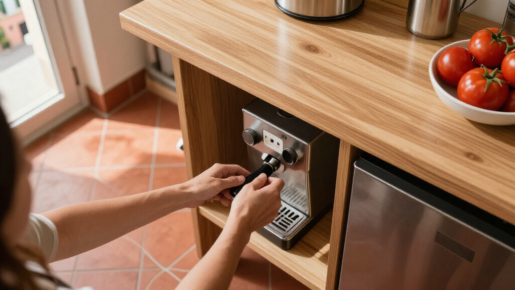 undercabinet power strip hidden