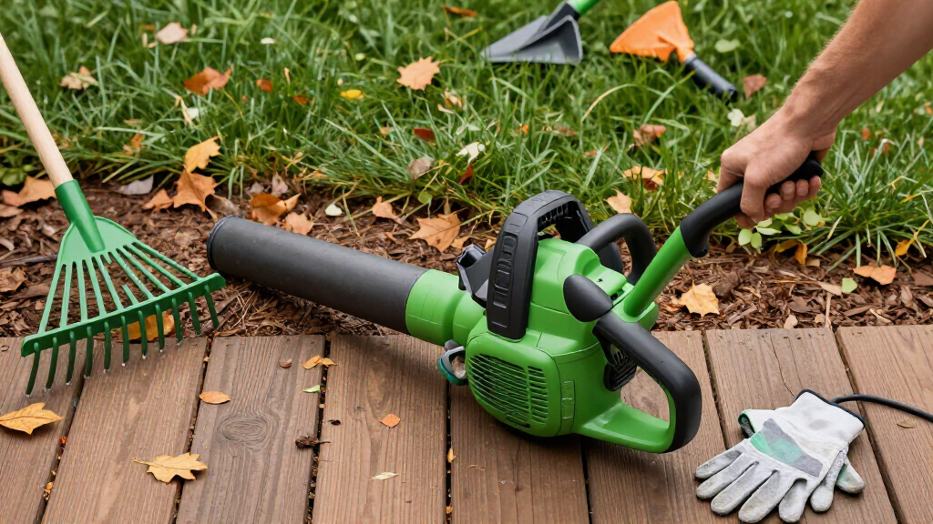electric leaf blowers for yard cleanup