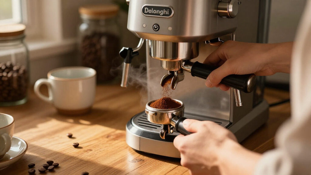 ground coffee for delonghi espresso machine