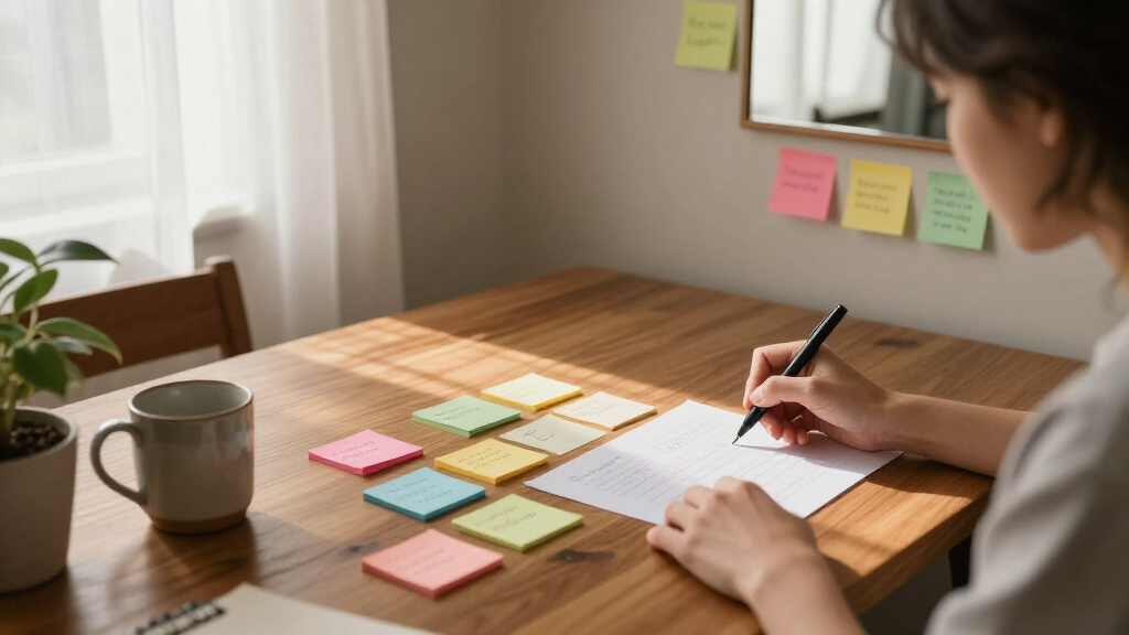 habit goal tracker sticky pads