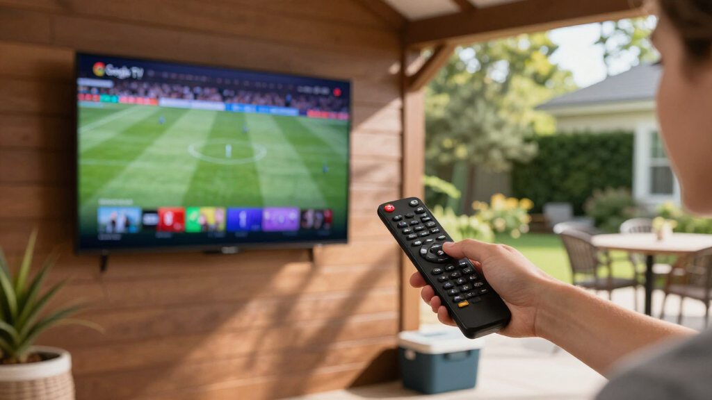 best outdoor tv with google tv for game day