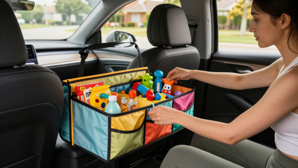 best car organizers for kids and co-parenting logistics