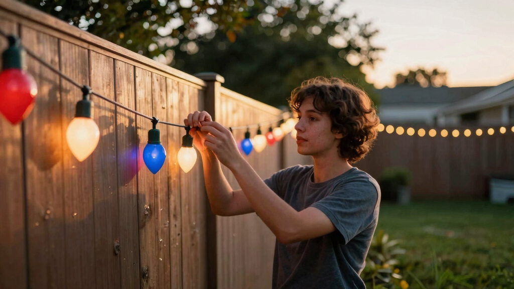 patriotic outdoor string lights