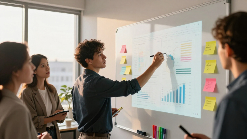 interactive whiteboard for marketing planning