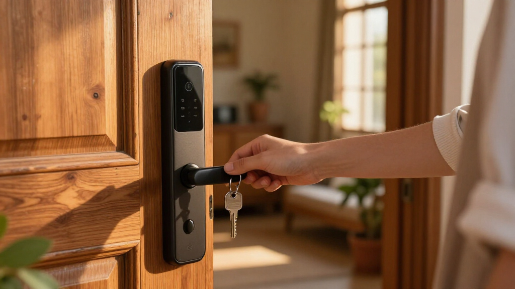 smart lock with physical key backup
