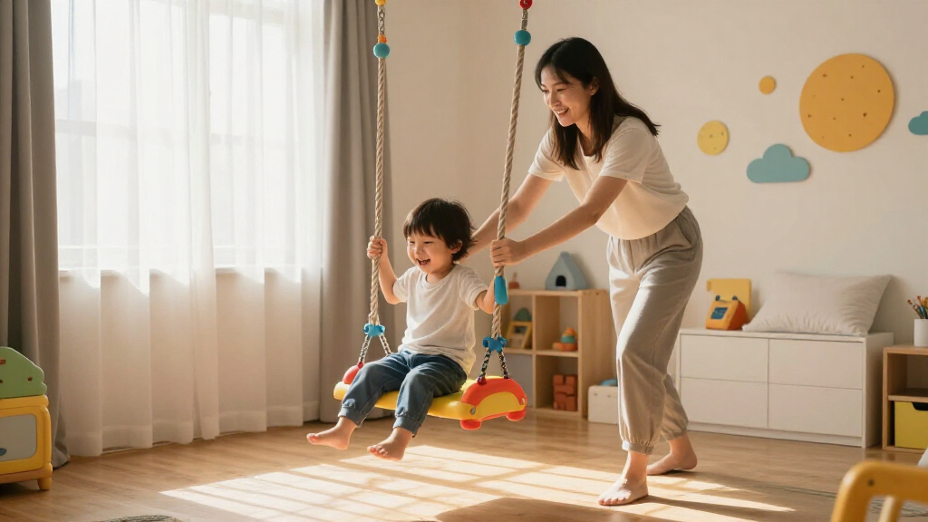 heavy-duty sensory swings for kids rooms