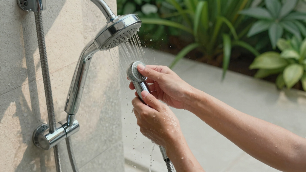 best poolside outdoor shower