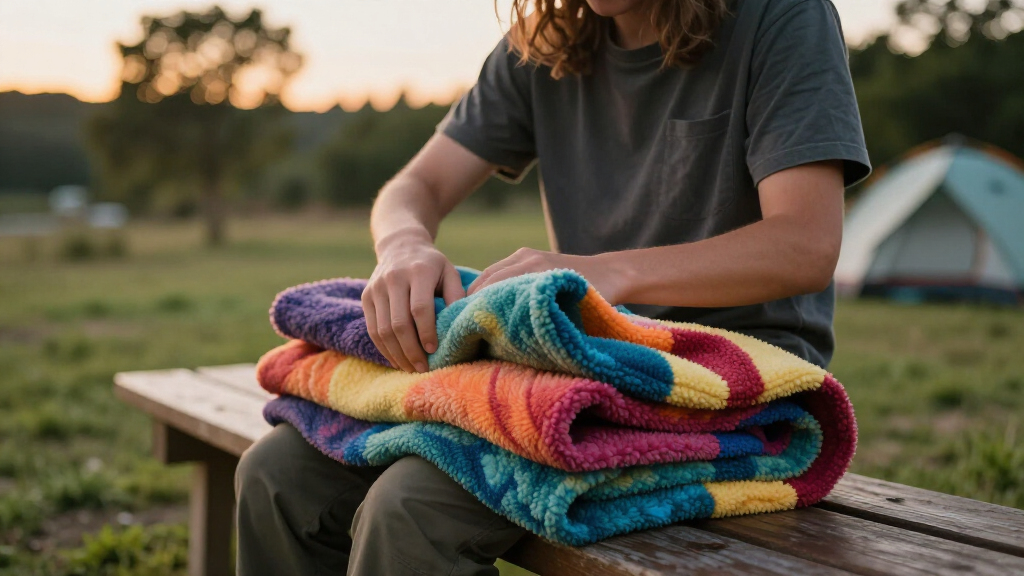 folding travel blankets