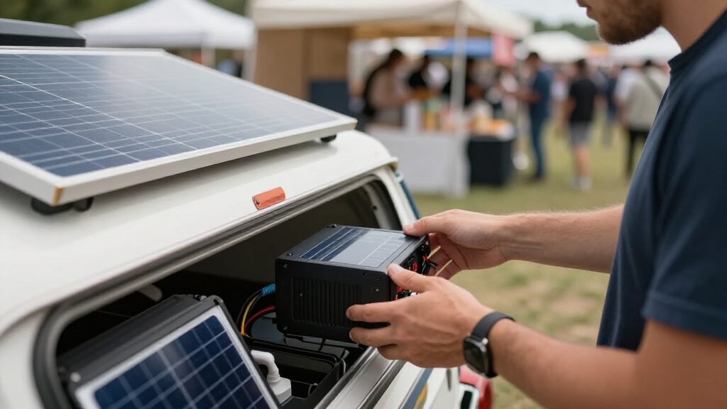 best solar backup power for concession trailer