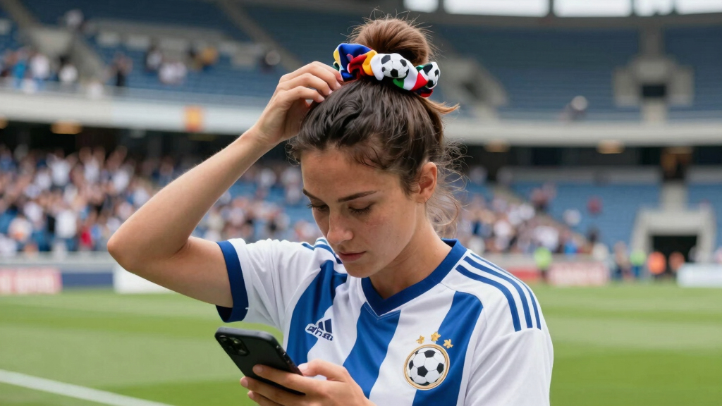 women's soccer fan hair accessories