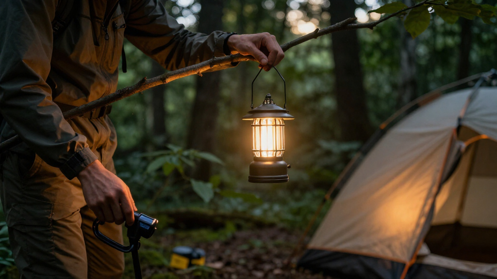 solar-powered camping lanterns