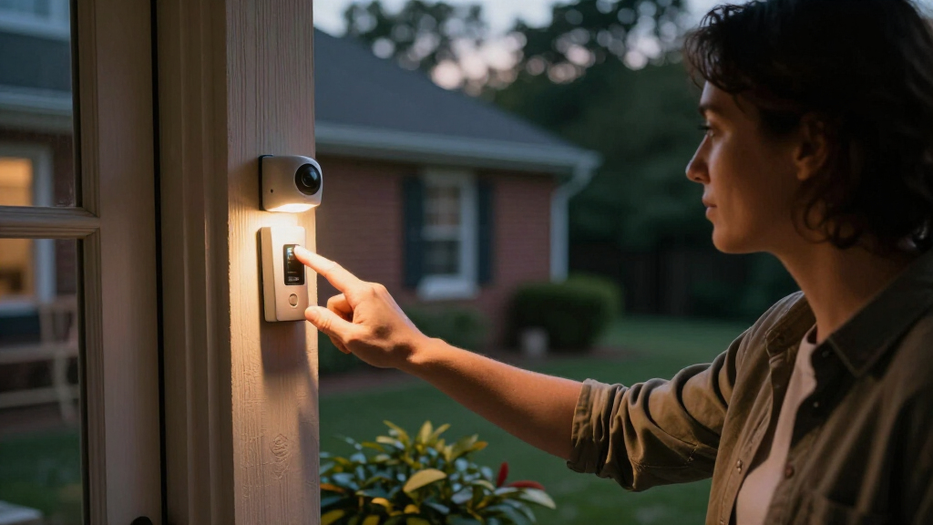 doorbell camera with built in spotlight