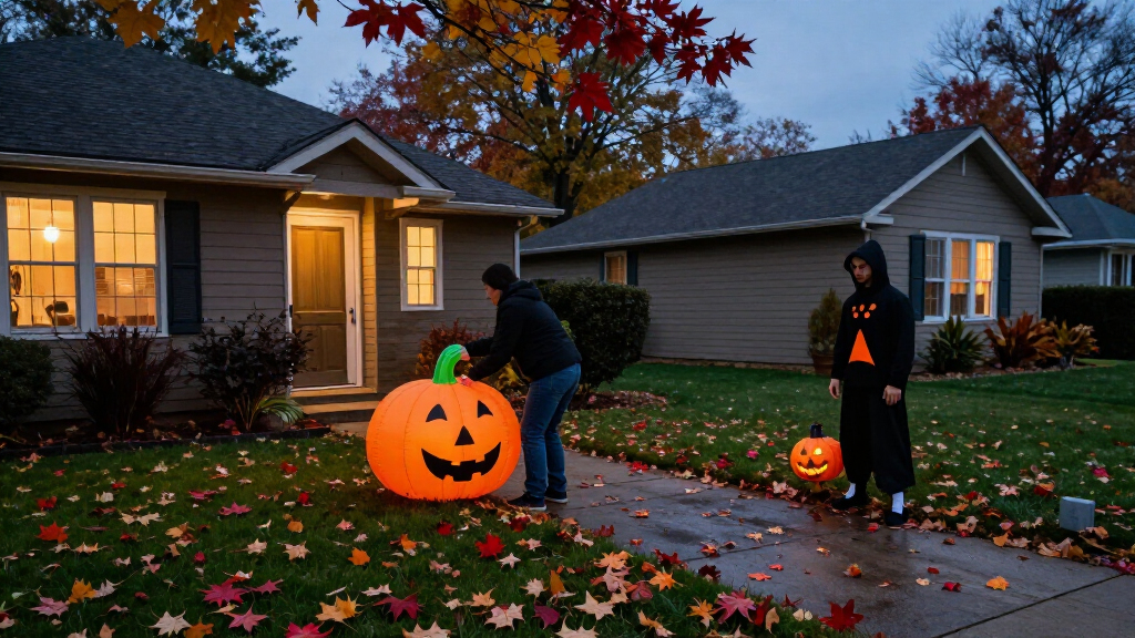 outdoor Halloween inflatables