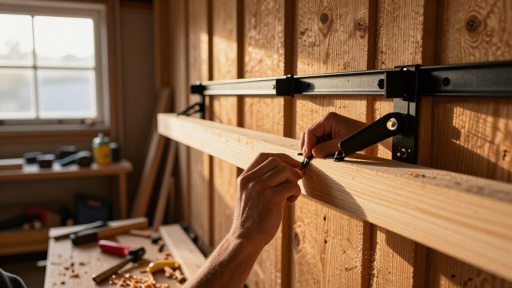 clamp storage rack wall mount
