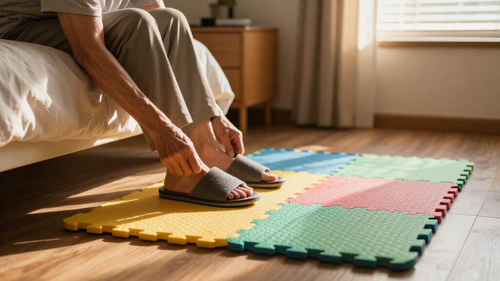 best floor fall mats for bedside